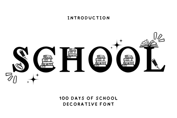 100 Days of School Font Review