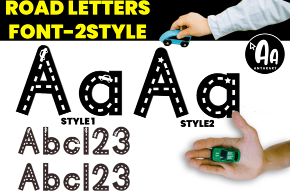 Abcd Ref Alphabet Tracing Road Mats for Web Typography