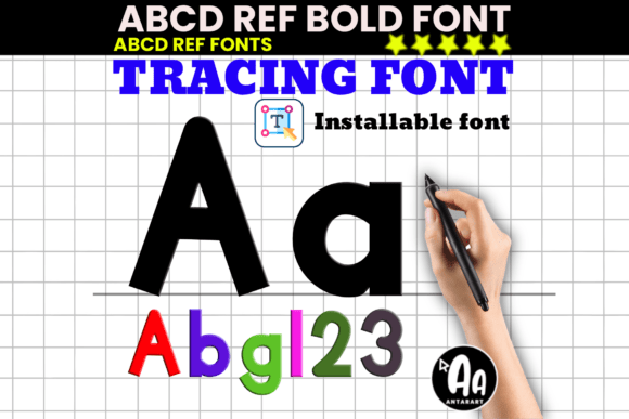 Abcd Ref Bold Tracing for Editorial Design