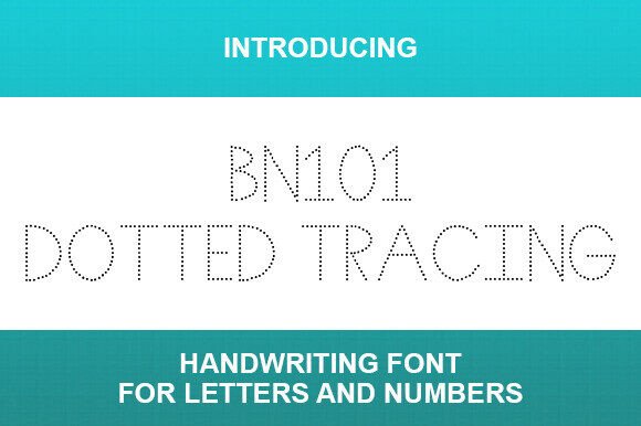 Bn101 Dotted Tracing Font for Modern Design