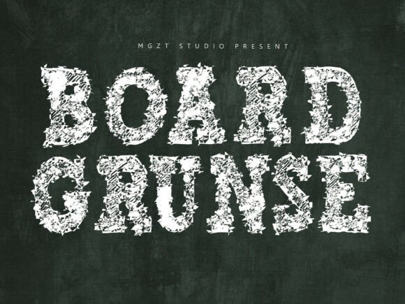 Boardgrunse Regular: A Playful Font for Creative Publishing