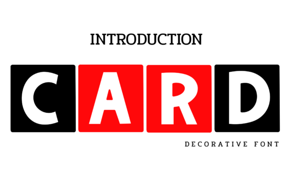 Card Font: A Decorative Typeface for Creative Campaigns