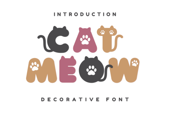 Cat Meow Font for Web Design and Branding