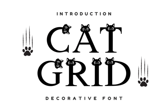 Catgrid: A Decorative Font for Handmade Creations
