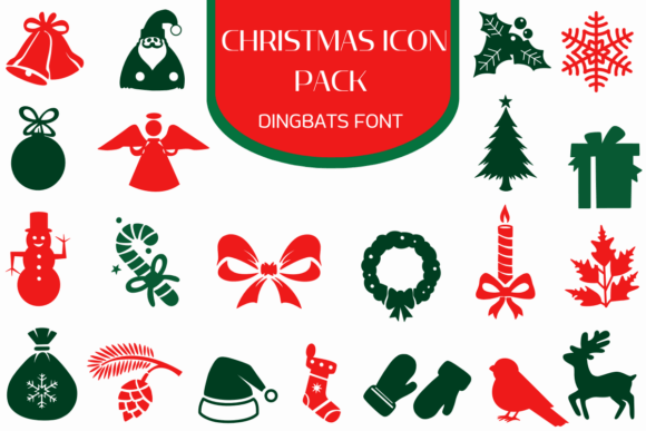 Christmas Icon Pack: A Festive Typeface for Editorial Design