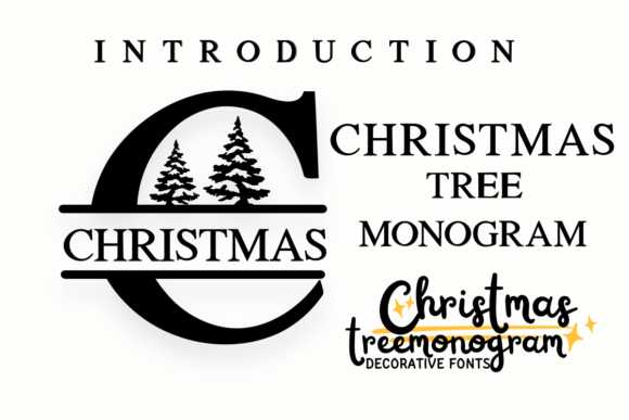Christmas Tree Monogram Font Review