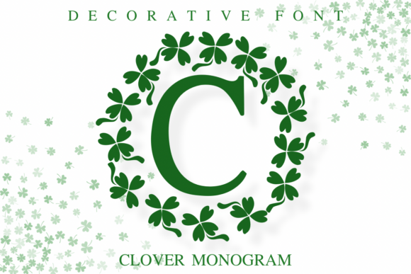 Clover Monogram Font for Editorial Design