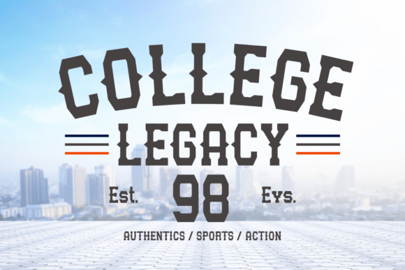College Legacy Font for Bold Branding Projects