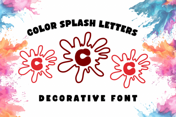Color Splash Letters for Eye-Catching Campaigns