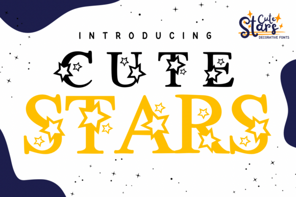 Cute Stars Font for Editorial Design and Creative Projects