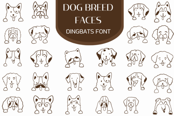 Dog Breed Faces Font for Creative Campaigns