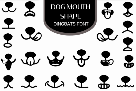 Dog Mouth Shape Font for Editorial Design