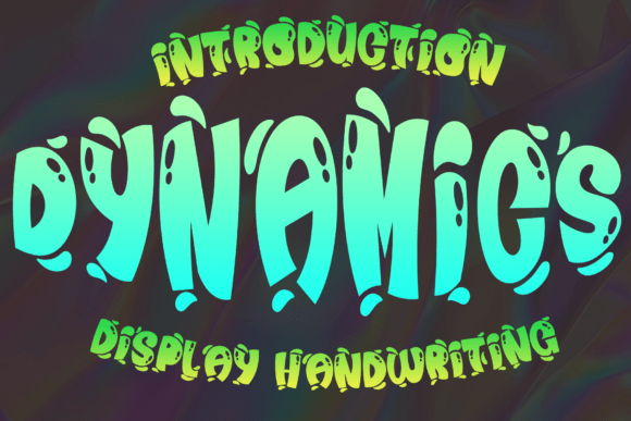 Dynamics Font for Bold Editorial Design