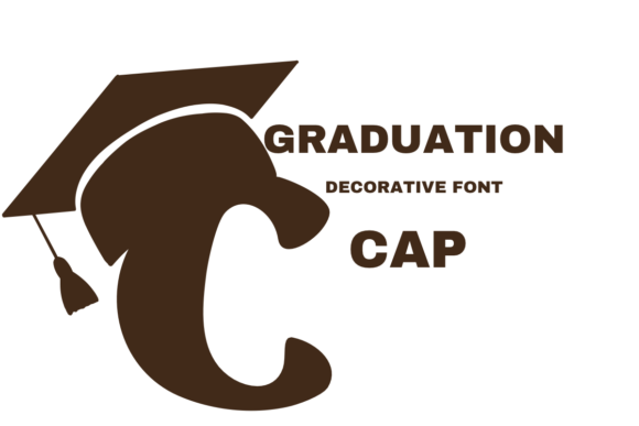 Graduation Cap Font for Editorial Design and Content Creation