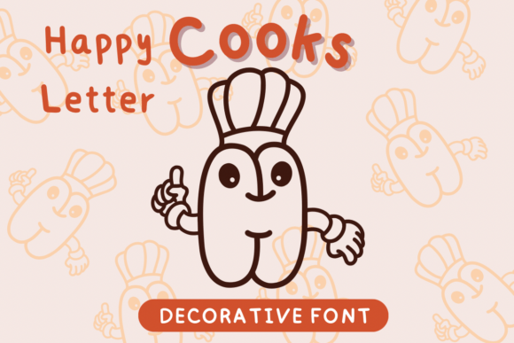 Happy Letter Cooks: A Decorative Font for Creative Projects