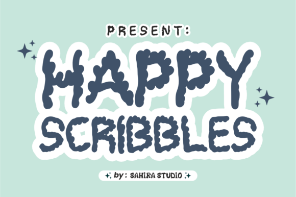 Happy Scribbles Font for Handmade Creations