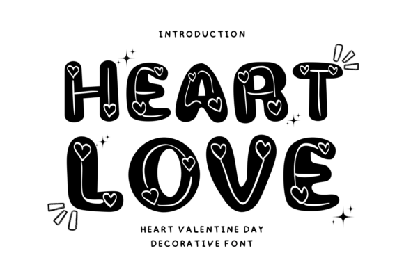 Heart Valentine Day Font for Branding and Design