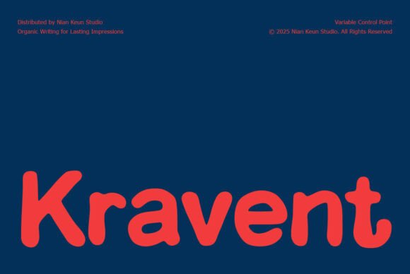Kravent: A Playful Font for Your Brand's New Look