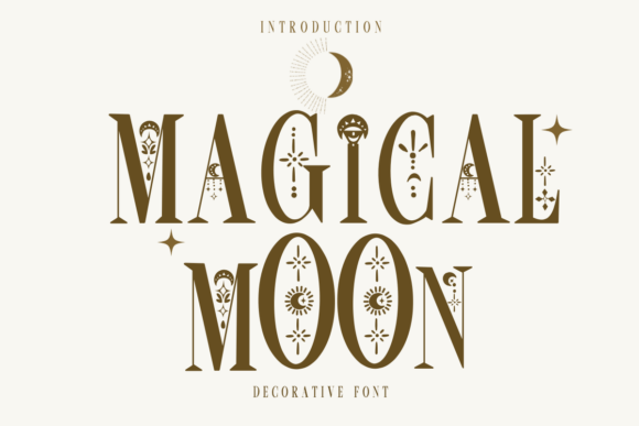 Magical Moon Font for Business Branding