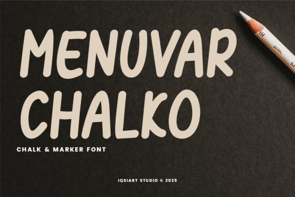 Menuvar Chalko: A Playful Font for Digital Branding