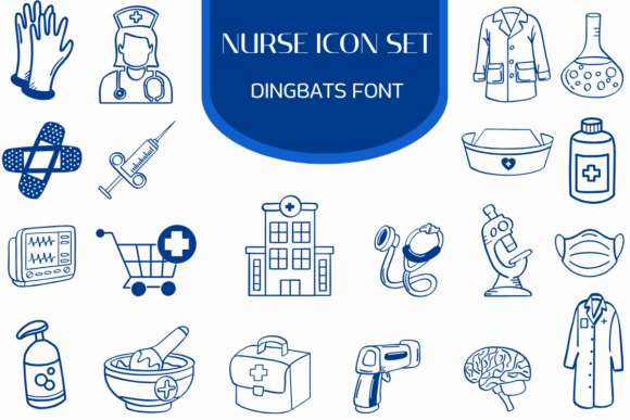 Nurse Icon Set: A Delicate Typeface for Thoughtful Design