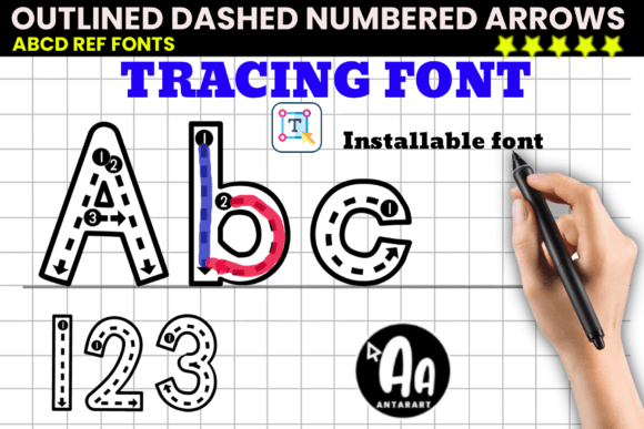 Outlined Dashed Numbered Arrows Tracing for Clear Campaign Design