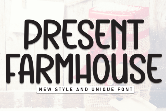 Present Farmhouse Font for Bold Brand Messaging