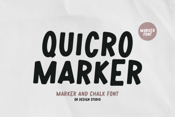 Quicro Marker Font for Bold Digital Creativity