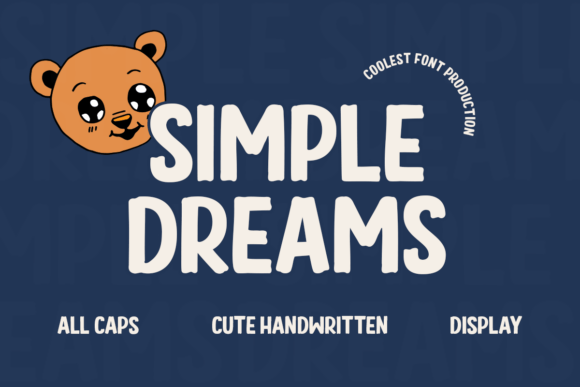 Simple Dreams – A Charming Handwritten Font for Craft Projects