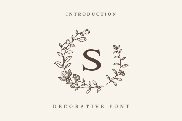 Springtime Flowers Font for Editorial Design