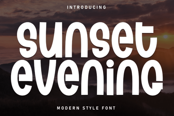 Sunset Evening Font Review