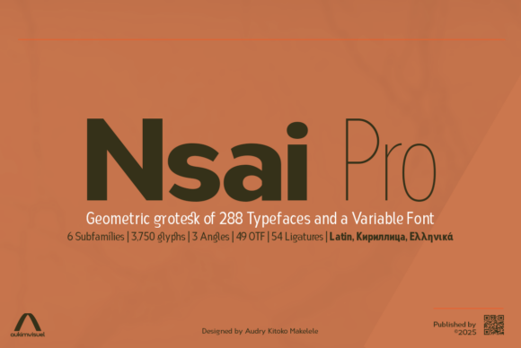 Testing Nsaipro Condensed on a Modern Portfolio Site