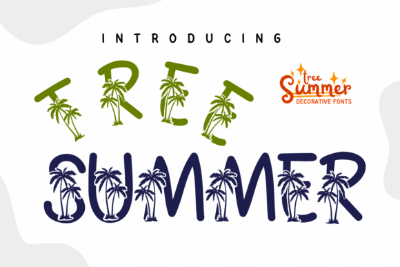 Tree Summer: A Decorative Font for Creative Branding Projects