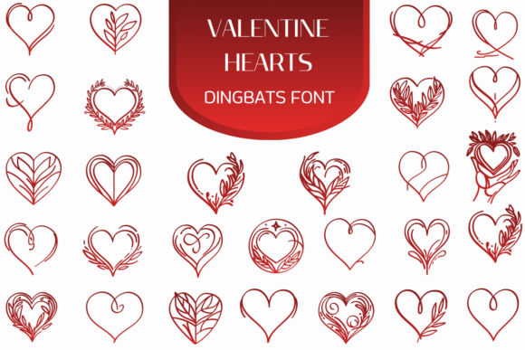 Valentine Hearts Font Review for Branding and Design