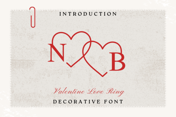 Valentine Love Ring Font for Branding and Design