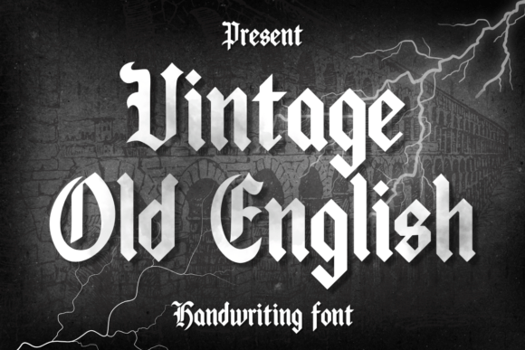 Vintage Old English Font for Digital Campaigns